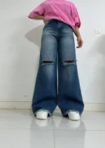 شلوار فول بگ زاپدار